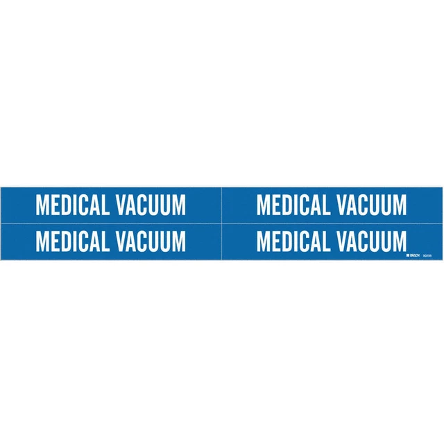 BRADY 7185-4 Pipe Marker,Medical Vacuum,1 1/8in H