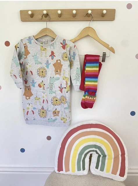 GIRLS BUNDLE M&S NEXT CARDIGAN SKIRT TROUSERS  DRESS 18-24  2-3  Rainbow HM