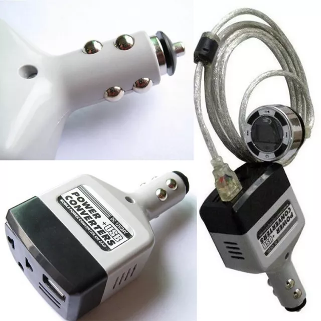 USB Car Power Converter Charger USB Interface Dc 12/24V To Ac 220V Car InvertEL