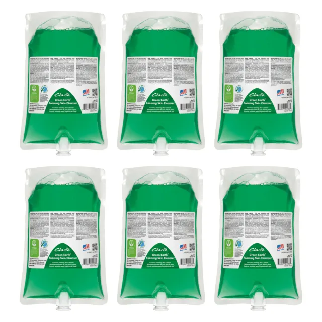 Betco Green Earth Foam Skin Soap Cleanser, Citrus Scent, 38 Oz, Carton Of 6 Ref