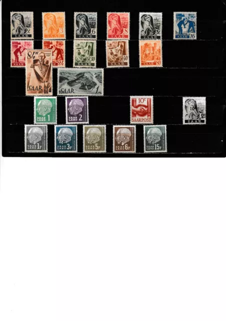 (02) Saargebiet --losse zegels--Postfris ~~ MNH.