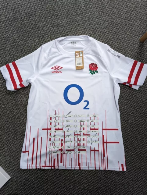 England Rugby Shirt Signed 2023/24 - Charity auction