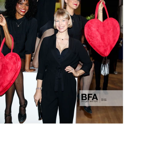 NEW RED LARGE Erin Fetherston Heart Shape Bag in Leather HUGE