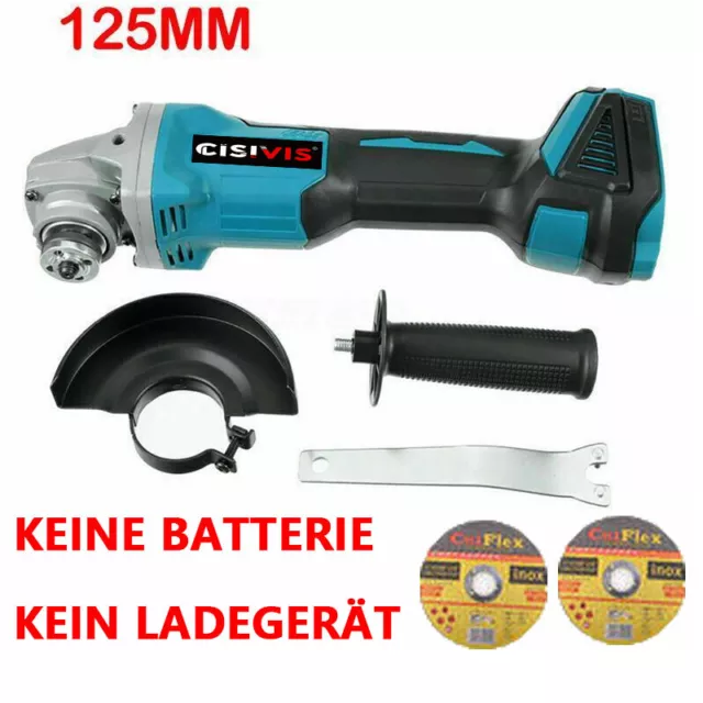 125mm Akku Winkelschleifer Trennschleifer Schleifmaschine Flex Für Makita 18V