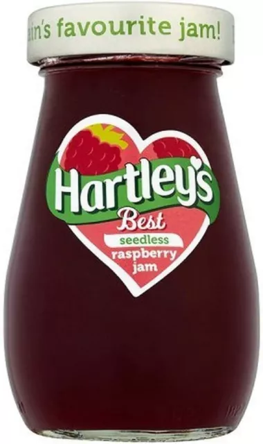 2x Hartleys Seedless Raspberry Jam Jar 340 g