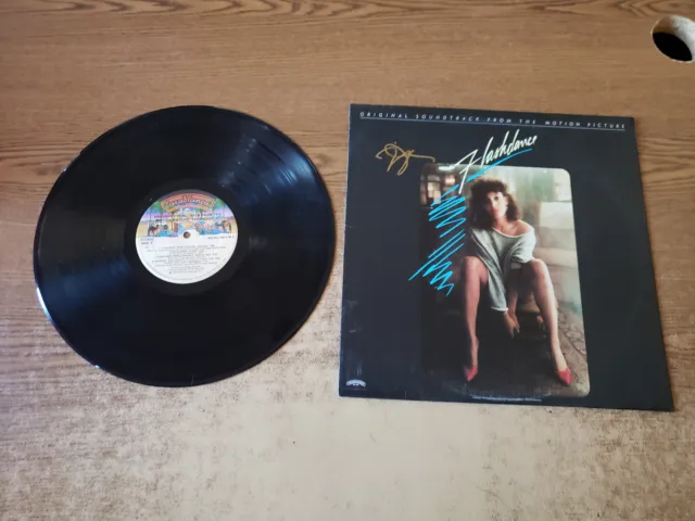 JENNIFER BEALS SIGNED/VALIDATED 1980s VG+ Various Flashdance Track 811492 LP33