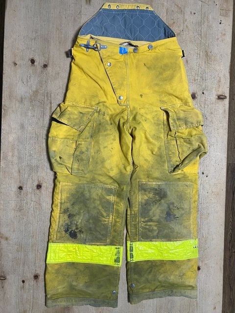 Vintage Cairns Firefighters Pants Trouser Turnout Gear Size 28x28 (a)