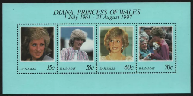 Bahamas 1998 - Mi-Nr. Block 88 ** - MNH - Prinzessin Diana