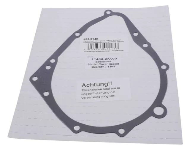 Démarreur joint de carter d'embrayage pour Suzuki GSX 600 F 2003-2005