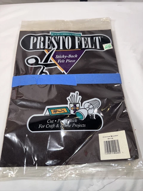 NUEVO Presto Fieltro Pegajoso Piezas de Fieltro Marrón 9x12 Lote de 3 Proyectos de Artesanía en el Hogar