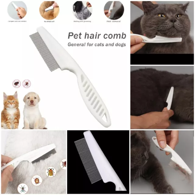 Pet Hair Comb Grooming Comfort Head Lice Comb Nit Head Fine Toothed Flea Dog Cat