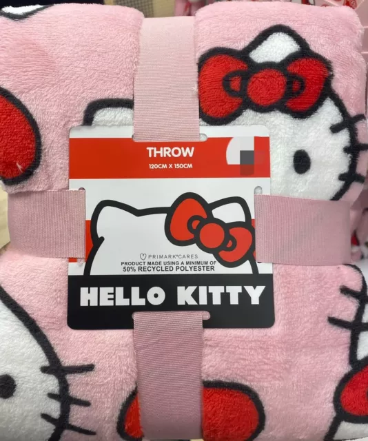 Hello Kitty Pink Blanket Throw