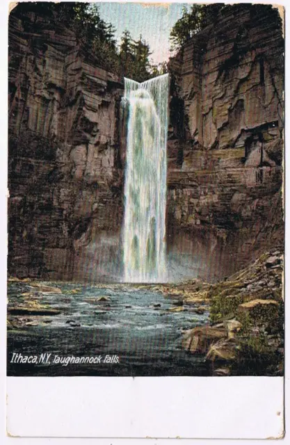 New York Postcard Ithaca Taughannock Falls Hugh Leighton Germany