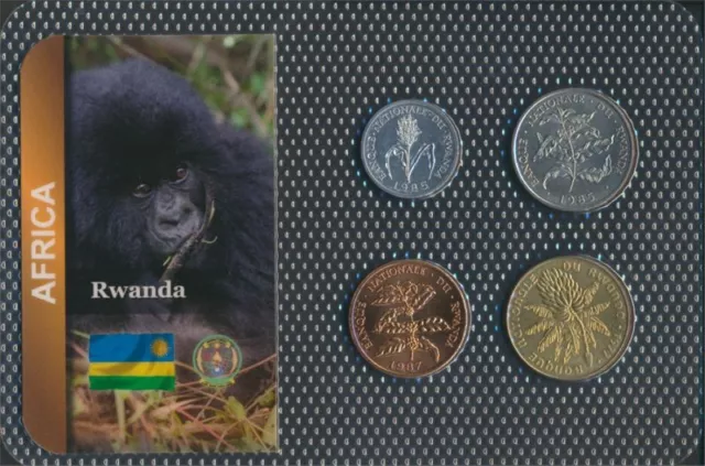 Rwanda mint UNC coin set from 1977 1 fra (10092305