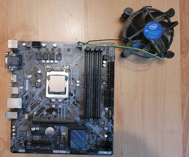 Image showcasing GIGABYTE B360M DS3H Motherboard with Intel i3-8100 3.60GHz processor £ ...