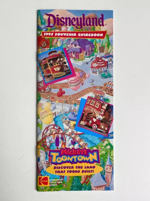 Disneyland 1993 Souvenir Guidebook - Mickey's Toontown - Brochure Guide