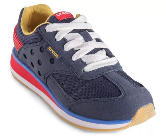 Crocs Junior Retro Sneaker GS Shoe - Navy/Red