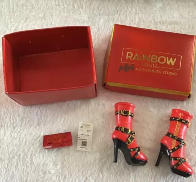 RAINBOW HIGH RUBY ANDERSON Mini Accessories Studio Fashion BUCKLE BOOTS Shoes