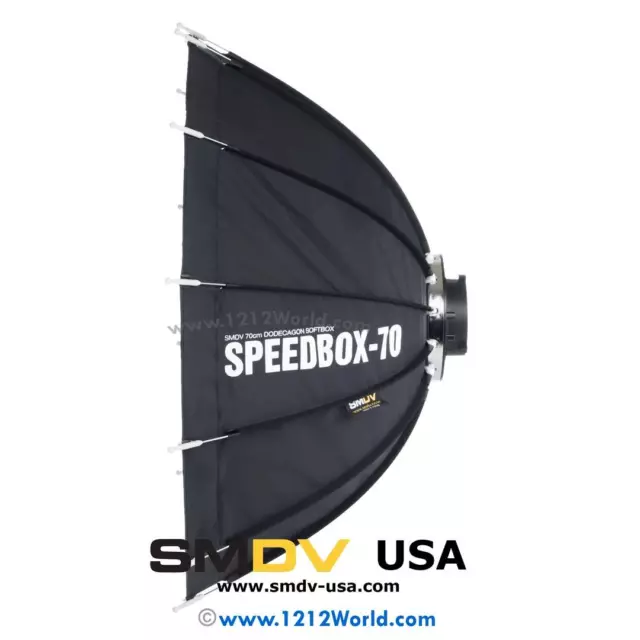 SMDV Speedbox-S70B 28" Quick Folding Softbox with DA-02 Bowens Mount Adapter 2