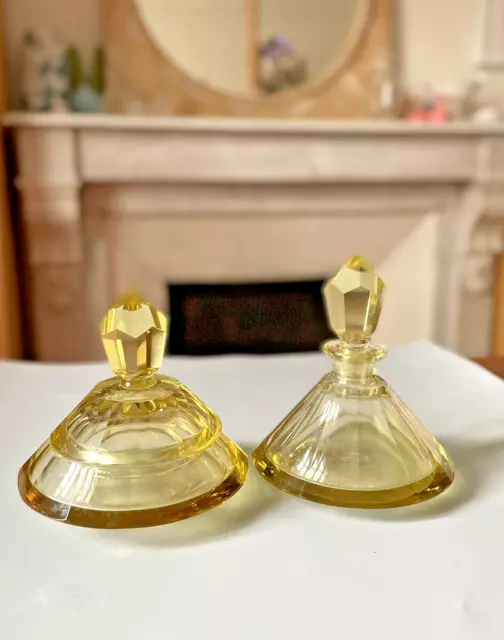 Trim Toilet Crystal Yellow Tapered Faceted Of Years 40