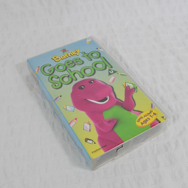 BARNEY - BARNEY Goes To School VHS Video Tape PAL 1990 £4.99 - PicClick UK