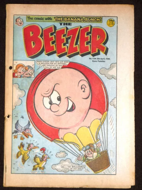 The Beezer Comic 8th April 1989  (Issue 1734)