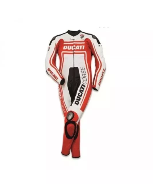 Ducati Moterbike Racing Suit And Boots And Gloves