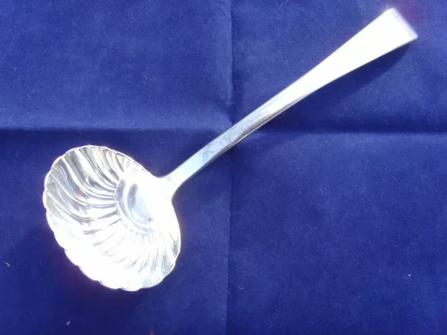 Georgian Sterling Silver Old English Pattern Shell Bowled Sauce Ladle 1829