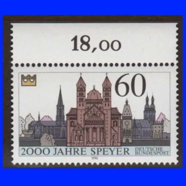BRD 1444 ** postfrisch 2000 Jahre Speyer-Dom -Bund 1990- (85ct KOMBIRABATT)