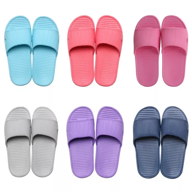 Women Indoor Flat Shoes EVA Non-slip Bathroom Shower Home Slippers Flip Flops AU