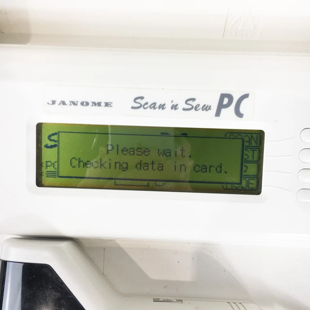 JANOME 241B MEMORY Craft Scan 'n Sew Embroidery Scanner - Tested + PSU ...