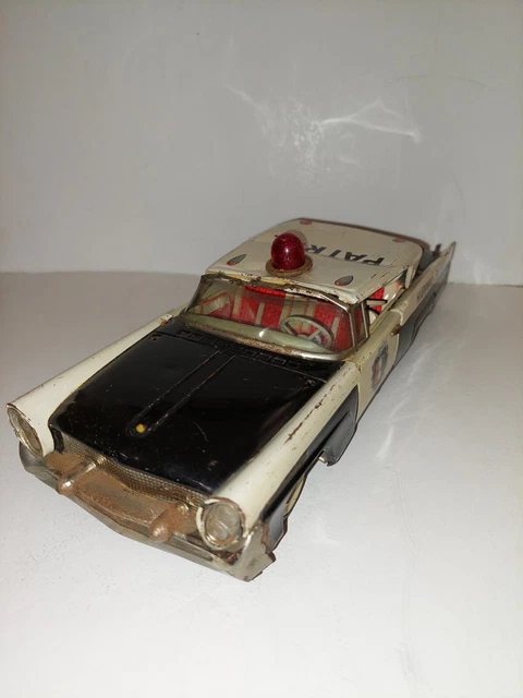 VINTAGE TIN LINCOLN Continental Patrol police car made in Japan, 1960s