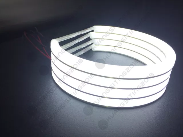 131MM For BMW E36 E38 E39 E46 M3 White Halo Ring Cotton Light SMD LED Angel Eyes 2