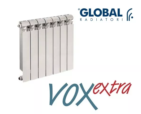 GLOBAL Vox Extra TERMOSIFONE Radiatore Elementi In ALLUMINIO 800 mm 3 Elementi