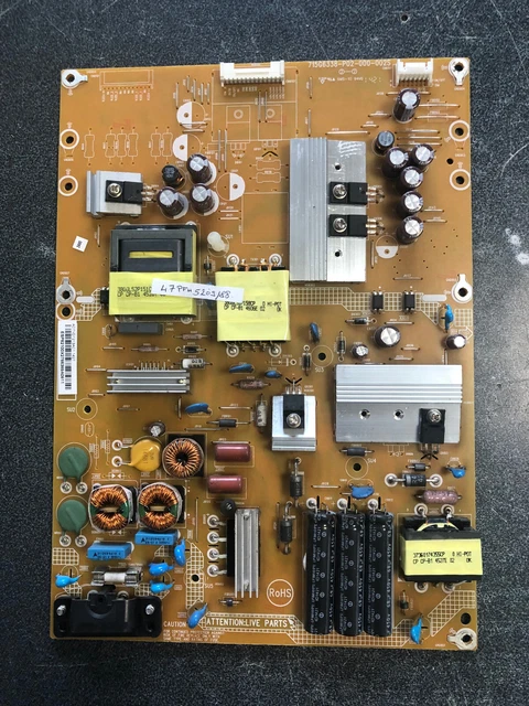 Alimentation TV Philips 47PFH6309/88 – Carte PSU 715G6338-P02-000-002S ADTVD1213AC1