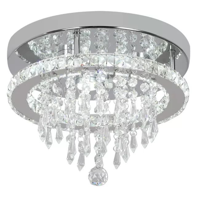 Modern Crystal Ceiling Light LED Chandelier Pendant Light Living Room Bedroom