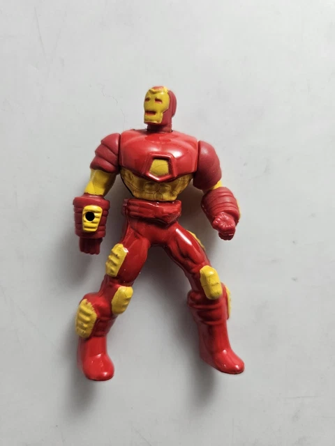 Toy Biz Marvel Heavy Metal Heroes Die Cast Metal IRON MAN Poseable Figure