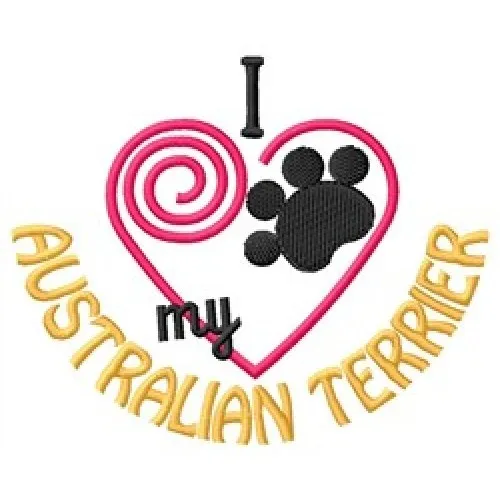I "Heart" My Australian Terrier Sweatshirt 1379-2 Sizes S - XXL