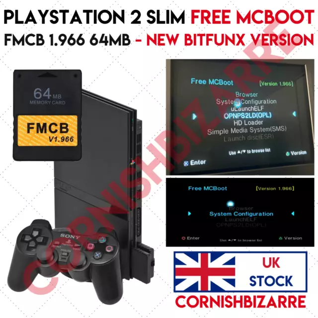 Playstation 2 Slim Compatible Bitfunx Free Mcboot Fmcb 1.966 64Mb Memory Card