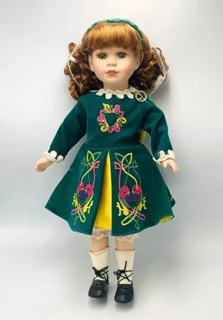VINTAGE Irish Heritage Porcelain Doll Collection "Sinead" Riverdance Dancer
