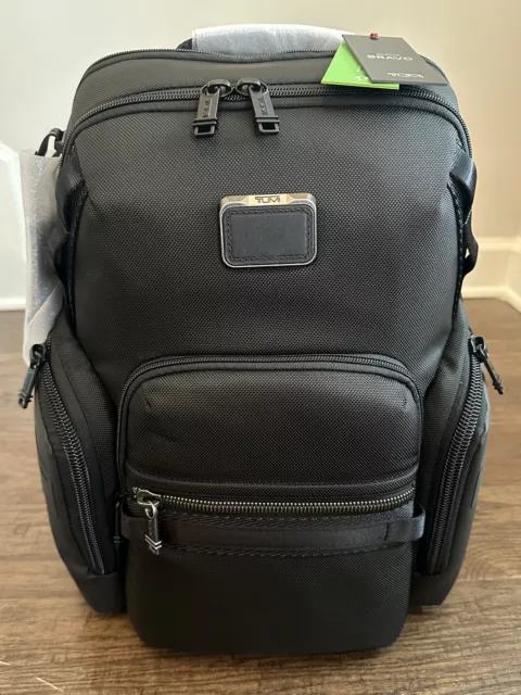 BRAND NEW Tumi Alpha Bravo Navigation Backpack Black 232793 Ballistic Nylon NWT
