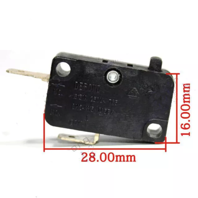 4pcs DEFOND DMC-1115 Micro Limit Switch 2 Pins 15A 250VAC NC. Com. Pin No Rod