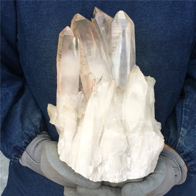 11.9LB Natural Clear Quartz Cluster Crystal Mineral Specimen healing YZ1769-FA8