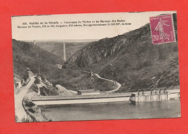 Sioule Valley - Panorama of the Viaduct and Fades Dam (J6559)