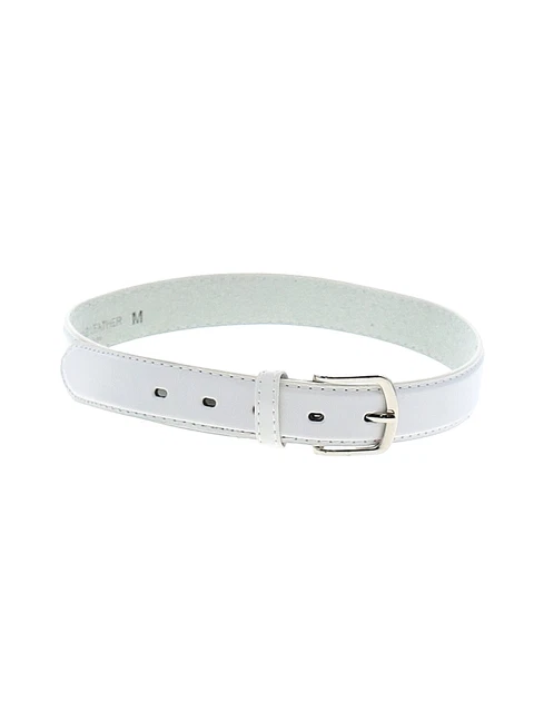 Assorted Brands Boys White Leather Belt 90 cm