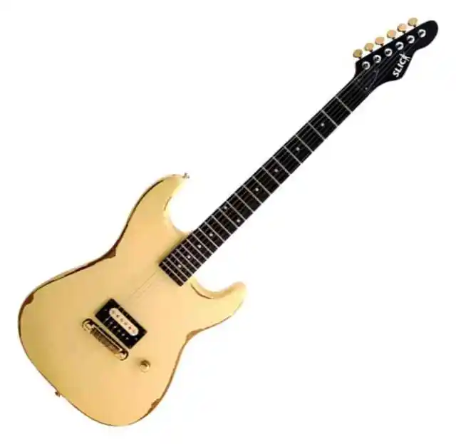 Slick SL54 Vintage Cream ST-Style E-Gitarre authentischer Vintage Sound Humbucke