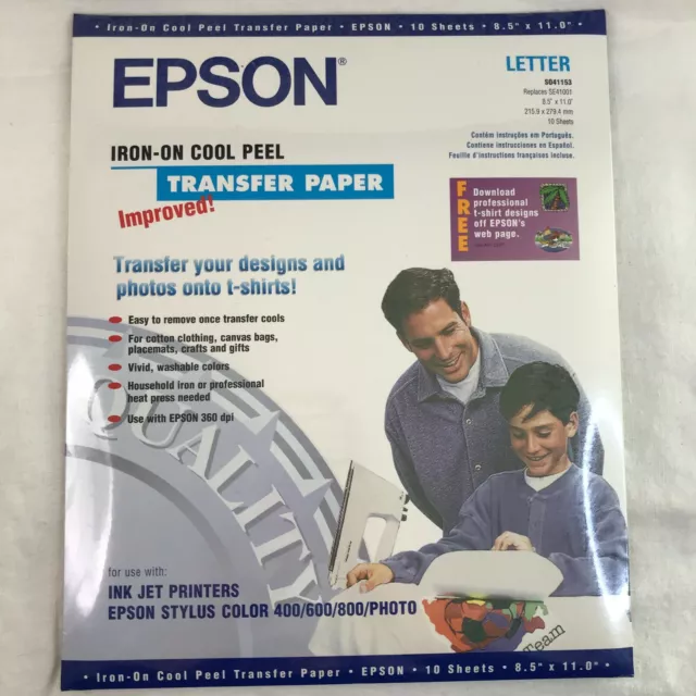 Iron on Heat Transfer Paper for T Shirts 25 Sheets 8.5x11 Dark