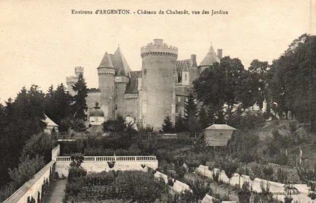 CPA 36 - Approx. d'ARGENTON (Indre) - Château de Chabenêt, view of the gardens