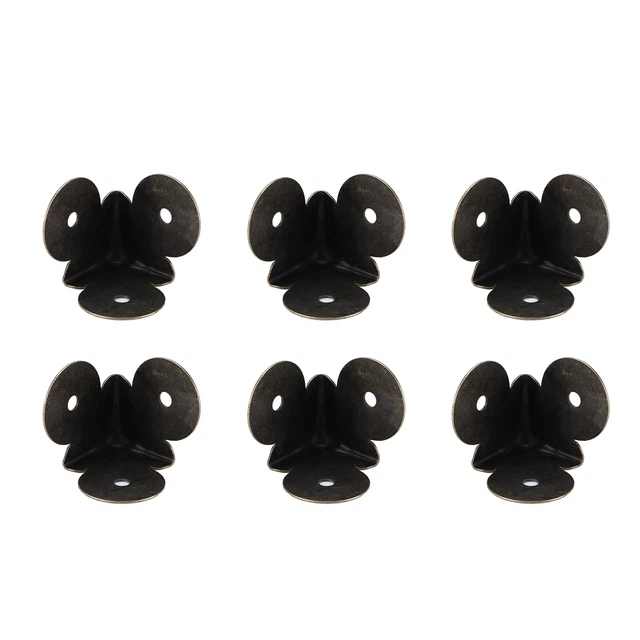 20Pcs Wooden Box Corners Round Head Iron Sheet Hardware Wooden Box