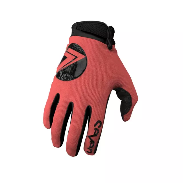 2022 Seven MX Annex Dot Motocross Enduro Handschuhe für Erwachsene (FLO RED)